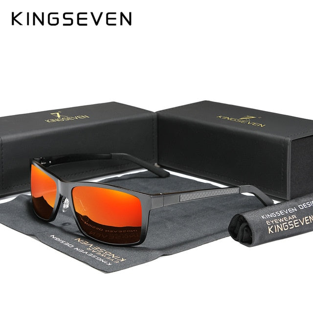 KINGSEVEN 2020 Men's Sunglasses Aluminum Magnesium Polarized Driving Mirror Eyewear For Men/Women UV400 Oculos